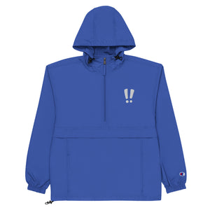 Exclamations Embroidered Champion Packable Jacket