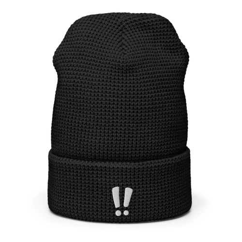 Exclamations Waffle Beanie